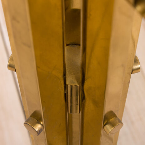 21111 Porte-manteau italien vintage en laiton-8 Vintage Italian coat rack in brass scaled