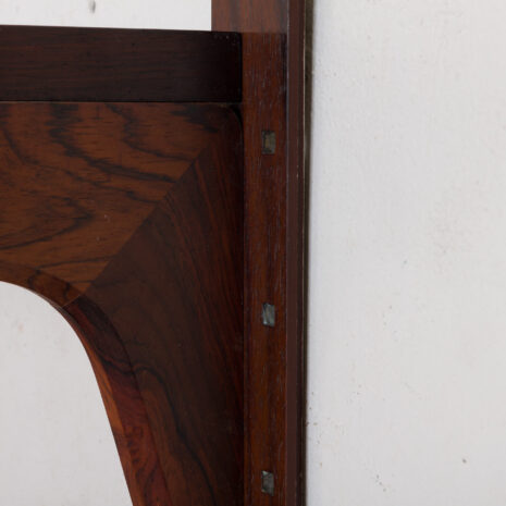 21059 rosewood wall unit with a desk and display shelf, mounted on veneered metal rails-13 rosewood wall unit with a desk and display shelf mounted on veneered metal rails scaled