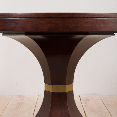 2109 Table ronde en palissandre de style Carlo di Carli avec base hexagonale, Italie, années 1960-11 Carlo di Carli style rosewood round table with hexagonal base Italy s scaled