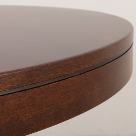 2109 Table ronde en palissandre de style Carlo di Carli avec base hexagonale, Italie, années 1960-13 Carlo di Carli style rosewood round table with hexagonal base Italy s scaled