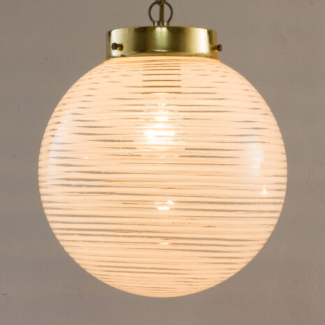 21101 Pair Venini pendant lamps with Murano glass globes shades-12 Pair Venini pendant lamps with Murano glass globes shades scaled