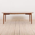 Vintage round teak extension table Denmark s   scaled