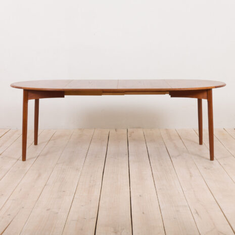 21116 Okrągły stół z drewna tekowego w stylu vintage, Dania, lata 60. Vintage round teak extension table Denmark s scaled