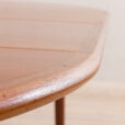 Vintage round teak extension table Denmark s  scaled