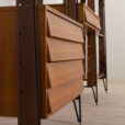 Italian teak wall unit with a desk and bar cabinet secretarie s scaled