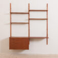 czekamy na kije Danish teak wall unit shelving with desk and chest of drawers in Sorensen Cadovius style scaled