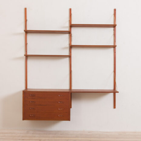 21126 - czekamy na kije Danish teak wall unit shelving with desk and chest of drawers in Sorensen Cadovius style-4 czekamy na kije Danish teak wall unit shelving with desk and chest of drawers in Sorensen Cadovius style scaled