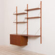czekamy na kije Danish teak wall unit shelving with desk and chest of drawers in Sorensen Cadovius style scaled