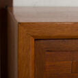 Royal Cadovius teak wall unit with a secretary and glass cabinet and shelves scaled