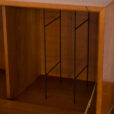 Royal Cadovius teak wall unit with a secretary and glass cabinet and shelves scaled