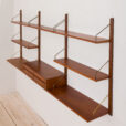 Cadovius royal wall unit with small console and shelves scaled