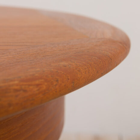 21133 vintage duński okrągły stół z drewna tekowego grom 1960s-14 vintage Danish teak round extension table grom s scaled
