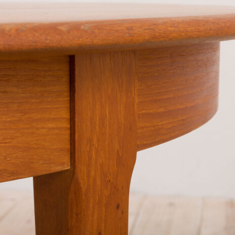 21133 vintage duński okrągły stół z drewna tekowego grom 1960s-15 vintage Danish teak round extension table grom s scaled