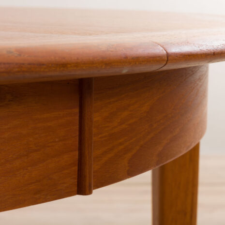 21133 vintage duński okrągły stół z drewna tekowego grom 1960s-17 vintage Danish teak round extension table grom s scaled