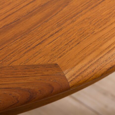 21133 vintage duński okrągły stół z drewna tekowego grom 1960s-9 vintage Danish teak round extension table grom s scaled