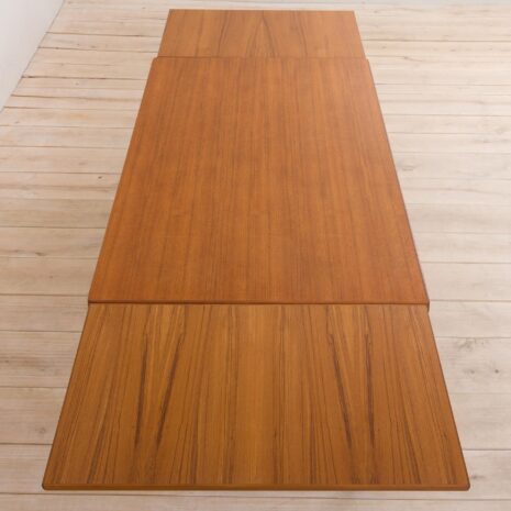21134 Henning Kjaernulf stół wysuwany z drewna tekowego, Dania, lata 60. Henning Kjaernulf teak extension table Denmark s scaled