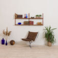 Sorensen Cadovius style teak shelving system set of scaled