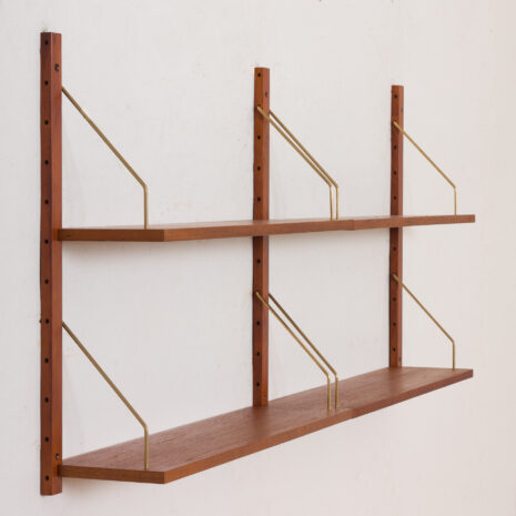 21136 Sorensen Cadovius style teak shelving system set of 4 -6 Sorensen Cadovius style teak shelving system set of scaled