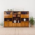 Mid Century Modern storage in Rio Palisander bay wall unit in Rosewood Denmark s scaled