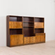 Mid Century Modern storage in Rio Palisander bay wall unit in Rosewood Denmark s scaled