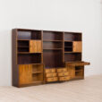 Mid Century Modern storage in Rio Palisander bay wall unit in Rosewood Denmark s scaled