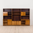 Mid Century Modern storage in Rio Palisander bay wall unit in Rosewood Denmark s scaled