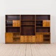Mid Century Modern storage in Rio Palisander bay wall unit in Rosewood Denmark s scaled