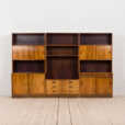 Mid Century Modern storage in Rio Palisander bay wall unit in Rosewood Denmark s scaled