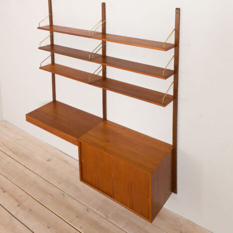 21129 Royal Cadovius 2 bay wall unit with a desk and a cabinet-13 Royal Cadovius bay wall unit with a desk and a cabinet scaled