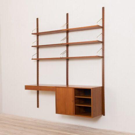 21129 Royal Cadovius 2 bay wall unit with a desk and a cabinet-5 Royal Cadovius bay wall unit with a desk and a cabinet scaled