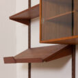 Kai Kristiansen teak wall unit with a desk and two cabinets bay shelving Denmark s scaled