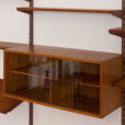 Kai Kristiansen teak wall unit with a desk and two cabinets bay shelving Denmark s scaled
