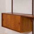 Kai Kristiansen teak wall unit with a desk and two cabinets bay shelving Denmark s scaled