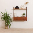 Kai Kristiansen entry chest wall unit in teak shelving Denmark FM Mobler s scaled