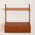 Kai Kristiansen entry chest wall unit in teak shelving Denmark FM Mobler s scaled