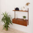 Kai Kristiansen entry chest wall unit in teak shelving Denmark FM Mobler s scaled