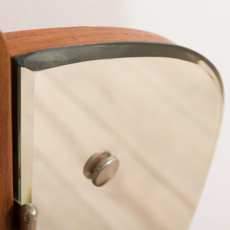 21147 Scandinavian mid century teak vanity with brass handles and adjustable mirror-11 Scandinavian mid century teak vanity with brass handles and adjustable mirror scaled