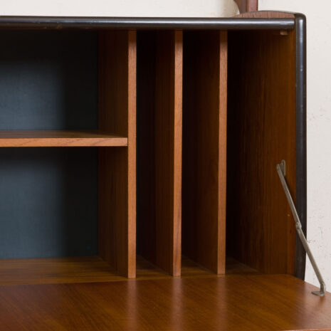 21148 Ergo Wall Unit in teak with 6 shelves and 2 cabinets by John Texmon for Blindheim Møbelfabrikk, 2 bay modular shelving, 1960s-10 Ergo Wall Unit in teak with shelves and cabinets by John Texmon for Blindheim Mobelfabrikk bay modular shelving s scaled