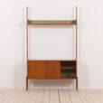 Ergo Wall Unit in teak with floating sideboard and a shelf by John Texmon for Blindheim Mobelfabrikk mid century modular shelving s  scaled