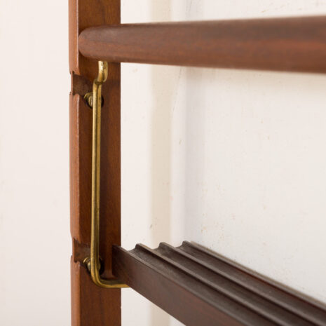 21152 Ergo Wall Unit in teak with 6 shelves and a cabinet by John Texmon for Blindheim Møbelfabrikk, 2 bay modular shelving system, 1960s-14 Ergo Wall Unit in teak with shelves and a cabinet by John Texmon for Blindheim Mobelfabrikk bay modular shelving system s scaled