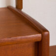 Ergo Wall Unit in teak with shelves and a cabinet by John Texmon for Blindheim Mobelfabrikk bay modular shelving system s scaled