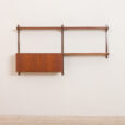 bay Kai Kristiansen for FM Mobler teak wall unit with a secretary desk and  shelves  scaled