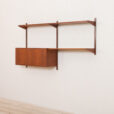 bay Kai Kristiansen for FM Mobler teak wall unit with a secretary desk and  shelves  scaled