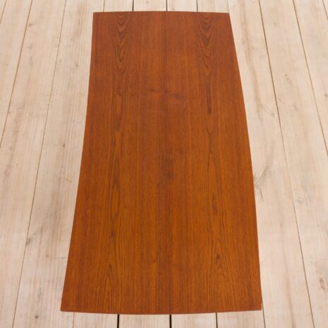 21164 Duńskie biurko wolnostojące z drewna tekowego z połowy wieku z 3 szufladami i szafką-8 Danish mid century teak free standing desk with drawers and cabinet scaled