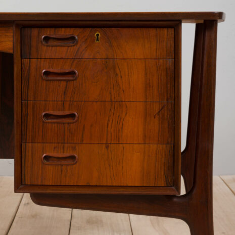 21173 ROSEWOOD DESK BY SVEND AAGE MADSEN FOR H.P. HANSEN, Denmark 1960s-19 ROSEWOOD DESK BY SVEND AAGE MADSEN FOR H
