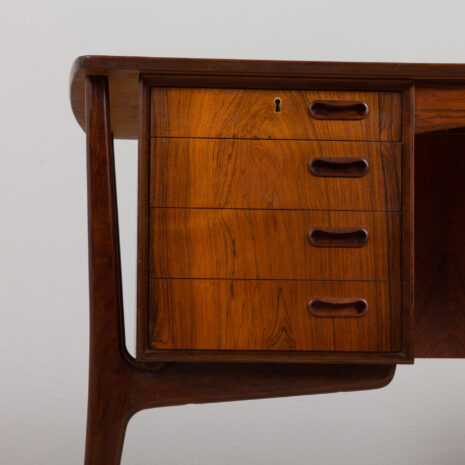 21173 ROSEWOOD DESK BY SVEND AAGE MADSEN FOR H.P. HANSEN, Denmark 1960s-24 ROSEWOOD DESK BY SVEND AAGE MADSEN FOR H