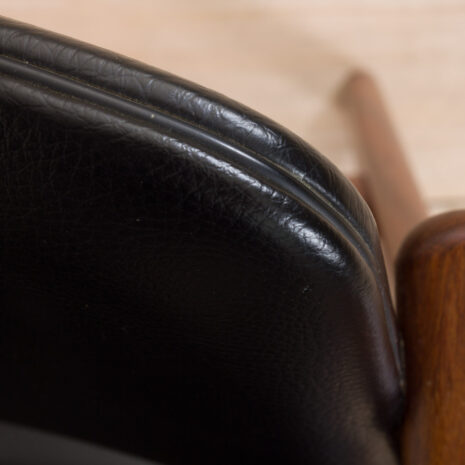 21176 Pair of teak chairs in black aniline leather, Arne Vodder, 1960s-10 Pair of teak chairs in black aniline leather Arne Vodder s scaled