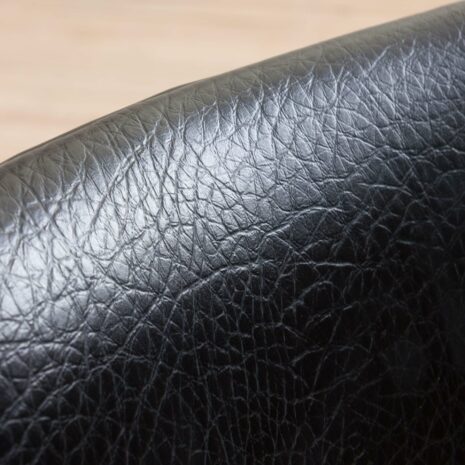 21176 Pair of teak chairs in black aniline leather, Arne Vodder, 1960s-11 Pair of teak chairs in black aniline leather Arne Vodder s scaled