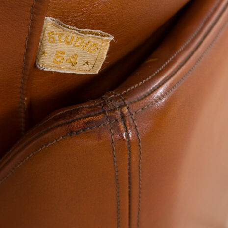 21177 Poltrona Frau for Studio 54 vintage sofa in thick aniline cognac leather, 1970s-13 Poltrona Frau for Studio vintage sofa in thick aniline cognac leather s scaled