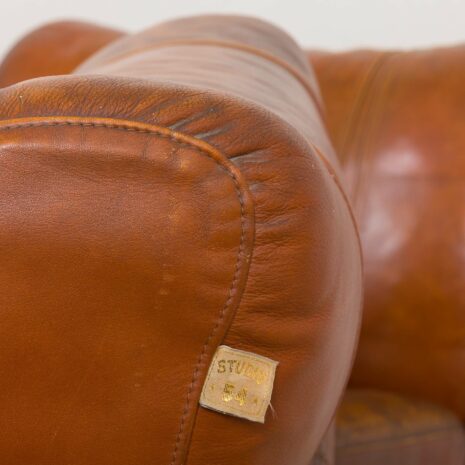 21177 Poltrona Frau for Studio 54 vintage sofa in thick aniline cognac leather, 1970s-17 Poltrona Frau for Studio vintage sofa in thick aniline cognac leather s scaled